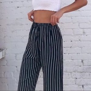 Brandy Melville flowy striped pants